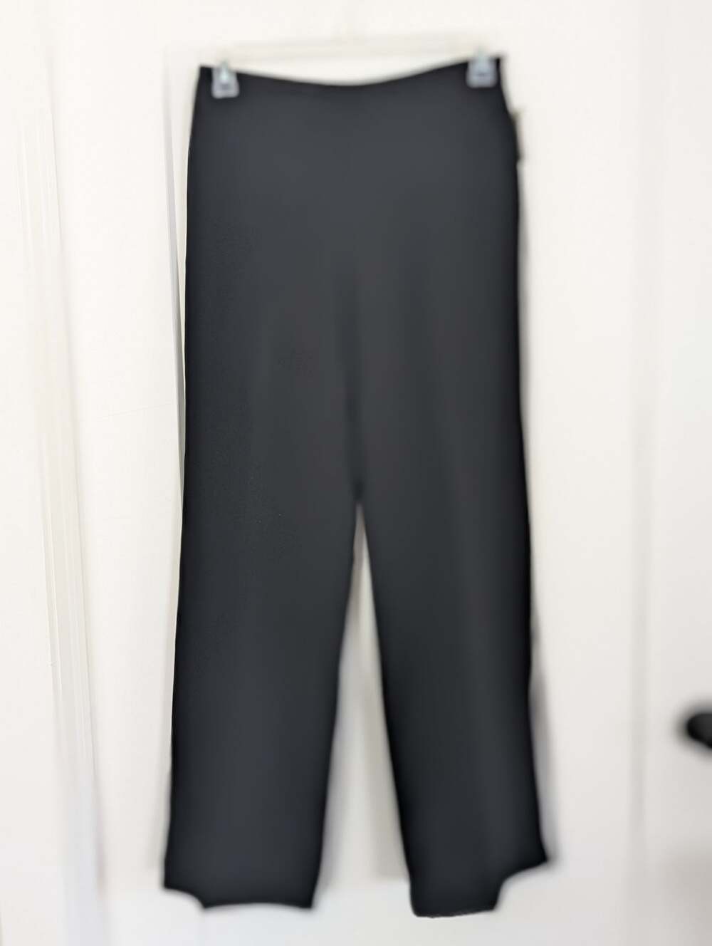 NWT Liz Claiborne Suits Black Dress Pants Trousers Womens Sz 6 Mid Rise Wide Leg